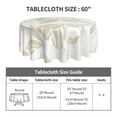thumbnail image 5 of YFYANG 60 inch Round Table Cloth, Reusable Polyester Plant Floral Textures Table Cover for Indoor Outdoor Kitchen Restaurant Table Decoration Tablecloths, 5 of 8