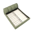 thumbnail image 6 of Queen Size Luxury Upholstered Platform Bed with Oversized Padded Backrest and Solid Wood Frame, 6 of 9
