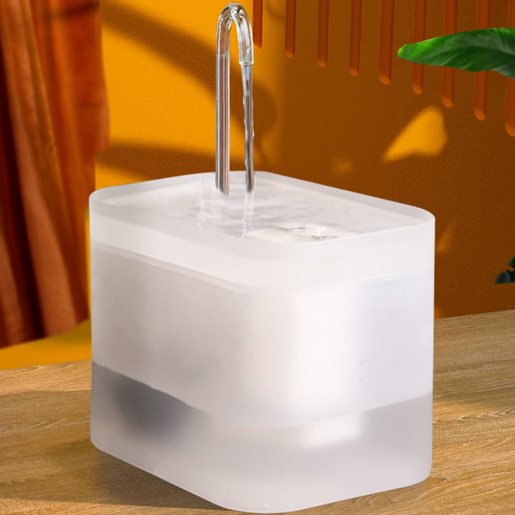 Cats Water Fountain Whispering Quiet Water Dispenser 51 OZ Automatic Drinking Bowl for Cats Dogs Small Pets Easy to C