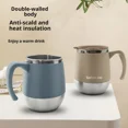 thumbnail image 2 of Kannior Insulated Coffee Mug with Handle, Stainless Steel Thermal Cup with Lid, Reusable Travel Mug for Coffee, Tea, Beverages, Office Home, 2 of 6