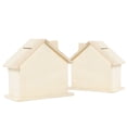 thumbnail image 3 of 4PCS Coin Bank DIY Blank Painting House Car Design Coin Saver Piggy Bank for Kid, 3 of 10