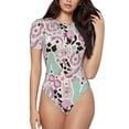 thumbnail image 1 of Balery West Cowgirl Disco Body de cuello redondo de manga corta para mujer Tops de manga corta Tops básicos-XX-Large, 1 of 7