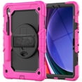 thumbnail image 6 of Decase Tablet  Shell for Samsung Galaxy Tab S9 11 Inch 2023 Model (SM-X710/X716B/X718) ,With Shoulder Strap & Multi-Viewing Handle Stand Shockproof Cover,Rose, 6 of 8