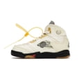 thumbnail image 2 of Jordan Kid's 5 Retro Off-White Sail Shoes, from StockX, 2 of 5