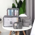 thumbnail image 2 of Bolsa de viaje portátil para guardar ropa interior, juego de seis piezas para documentos, bolsa para artículos diversos, juego de lavado y acabado de cosméticos, 2 of 5