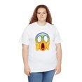 thumbnail image 6 of Scream emoji graphic t shirt smiley face t shirt Unisex Heavy Cotton Tee, 6 of 8