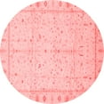 thumbnail image 1 of Ahgly Company Indoor Round Oriental Red Traditional Area Rugs, 6' Round, 1 of 4