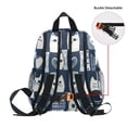 thumbnail image 5 of FORMRS School Backpack with Front Zippered Pocket 12" Student Travel Daypack, Blue Cats and Hearts, 5 of 6