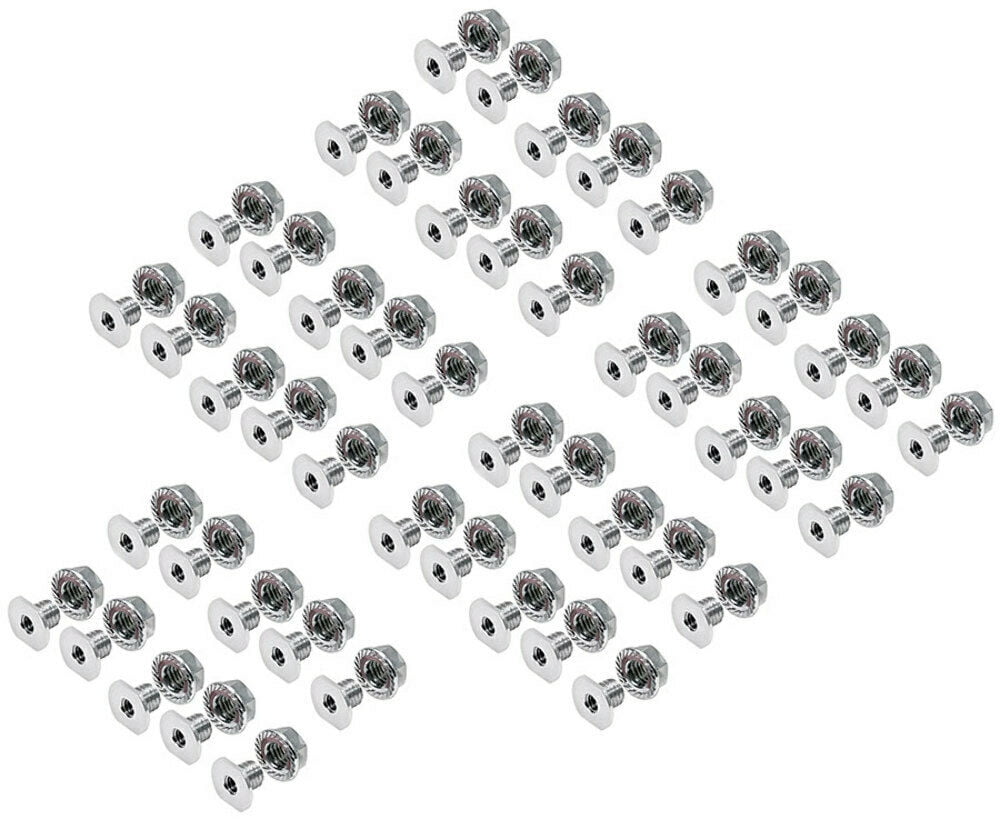 Allstar Performance Natural Aluminum Threaded Nut Inserts 3/8 in Diameter Pack of 50