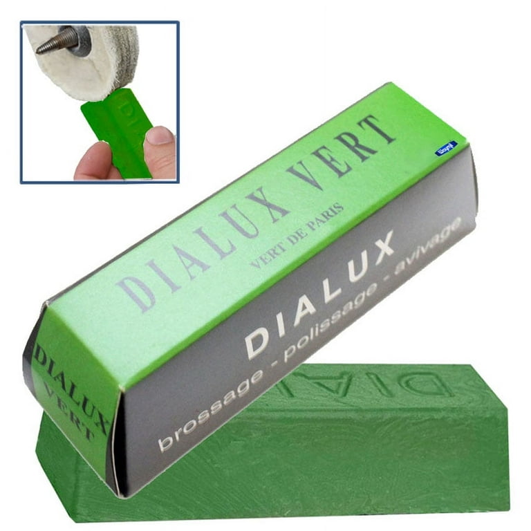Dialux Metal Polishing Compound White, Green Grey and Red 4oz 1/4b bars