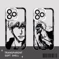 thumbnail image 5 of BLEACH Anime funda de teléfono para iPhone 15 14 13 12 11 Mini Pro Max X XR XSMax 6S 6 7 8 Plus SE20 cubierta transparente, 5 of 5