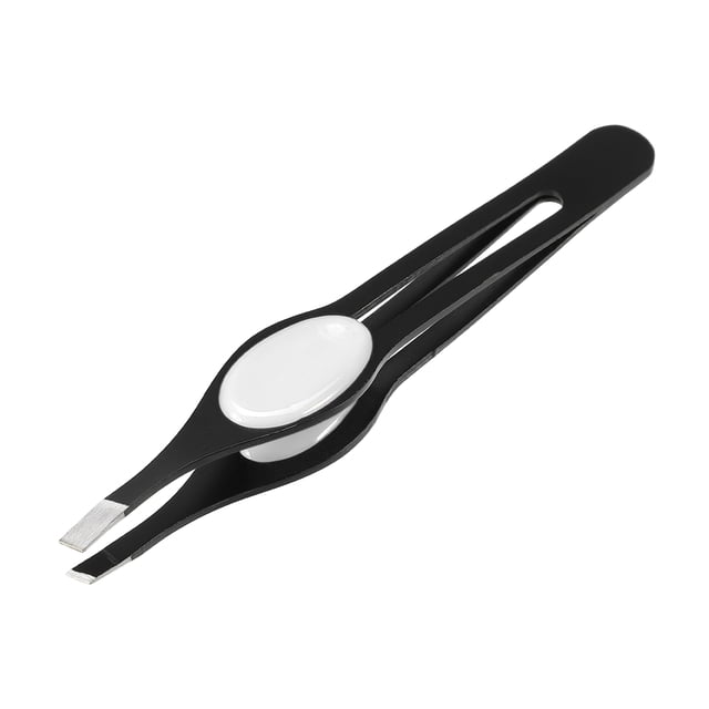 Pinza para Cejas Antideslizante Unique Bargains 3.78'x0.63' Acero Inoxidable Blanco