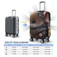 thumbnail image 4 of Rateoe Cute Big-Eared Mouse Printed Luggage Cover, Suitcase Protector Fits 18-32 Inch Luggage-Large, 4 of 7