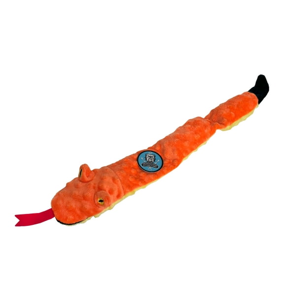 SPOT Skinneeez Extreme 24 Inch Stuffing-Free Durable Snake Dog Toy with Three Jumbo Squeakers