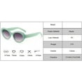 thumbnail image 2 of Small Oval Rivet Sunglasses For Women Vintage Green Gradient Sun Glasses Female Shades, 2 of 7
