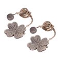thumbnail image 3 of Curtain Tiebacks, Plum Shape Flower Carving Design Elegant 2 PCS Curtain Strap Buckle Strong Magnet  for Cafe, 3 of 7