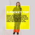 thumbnail image 3 of ACTIVE UNIFORMS Unisex Scrub Sets, Scrub Top and Pants. Run Large (Orange, Large), 3 of 6