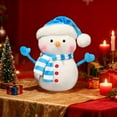 thumbnail image 4 of Christmas Doll Cozy Snowman Soft Huggable Doll For Kids, 4 of 6