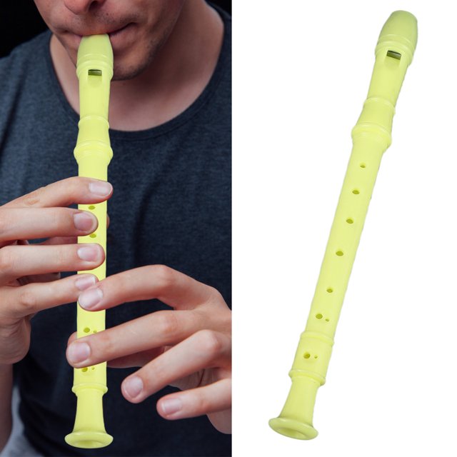 8 Hole Colourful Recorder ABS Lightweight Flute Portable Clarinet Recorder With Detailed Fingering Chart For Playing