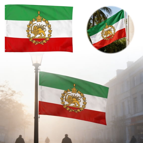 National Flag Heavy Duty Embroidered Cloth Banner Reinforced Stitching Patriotic Flag for Indoor Outdoor Garden Courtyard Display 59.1×35.4 Inch