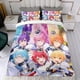 thumbnail image 4 of Príncipe Fresa Conjunto de sábanas temático, trío de piezas, cómodo y amigable con la piel, diseño único, regalo de decoración para el hogar para familiares, amigos y fans,140cm *210cm, 4 of 6