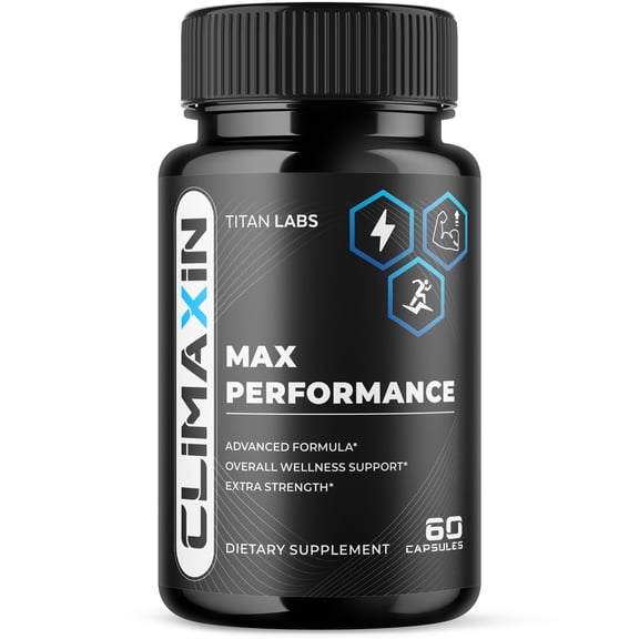 Climaxin Advanced Formula Pills All Natural Vitamin Supplement 60 Capsules