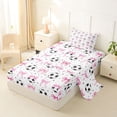 thumbnail image 2 of Erosebridal Cute Bow Knot Twin Sheet Sets For Girl,Football Sport Games Ball Theme Kids Bedding 3 Pieces, 2 of 6