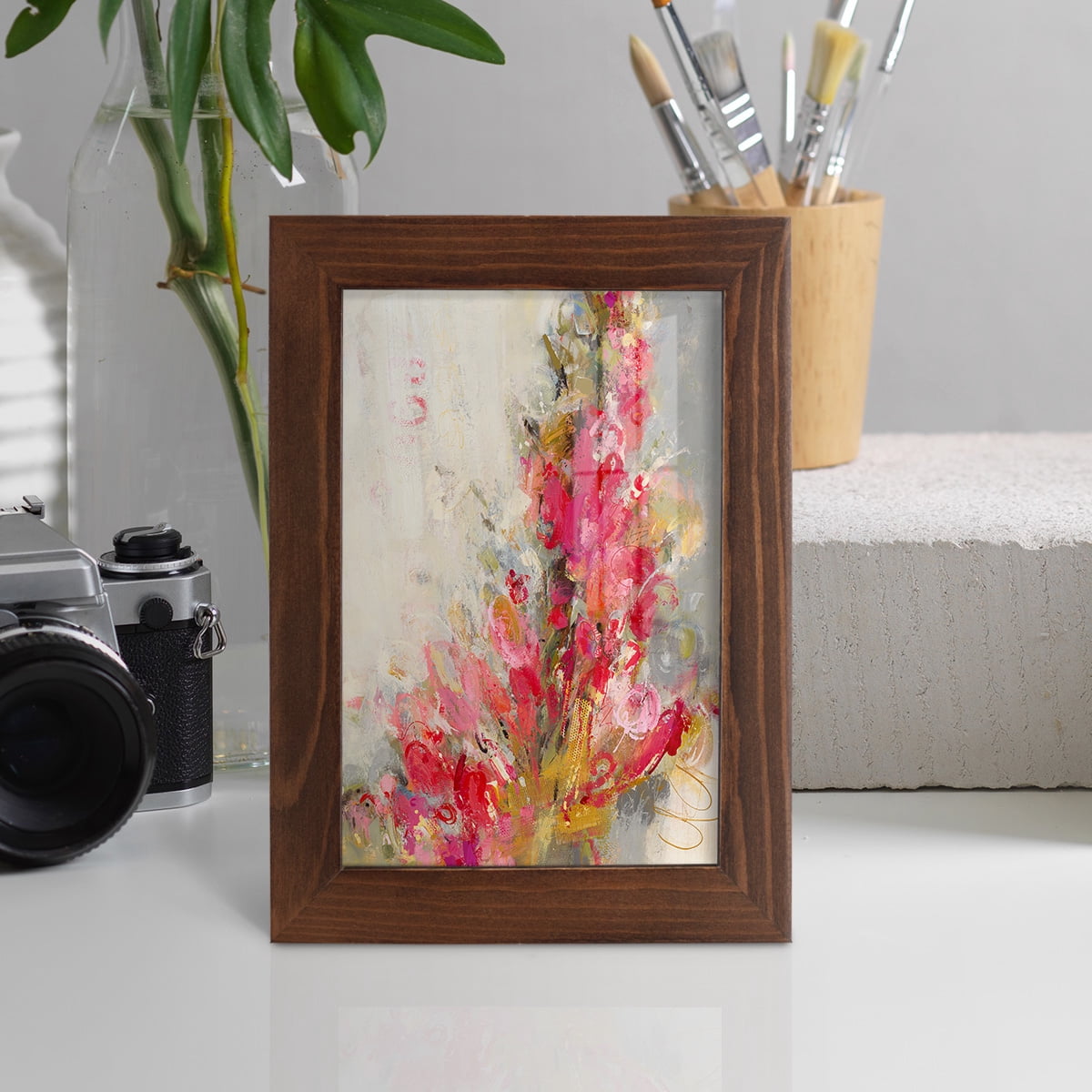 Flip Side - Framed Print w/glass - Chestnut