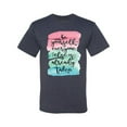 thumbnail image 2 of Wild Bobby, Be Yourself Everyone Else Is Taken Artistic Watercolor Pop Culture Men's Graphic T-Shirt, Vintage Heather Navy, 3XL, 2 of 3