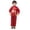 w93# Red193, variant on Wuxian Baby Girl Outfits Boy Tang Suit Festival Embroidery Stain Skill Long Sleeve Mandarin Collar Button Down Shirts Pants Relaxed Tracksuit Spring Autumn Dress Suit 2 Piece Set,Red,1-2 Years