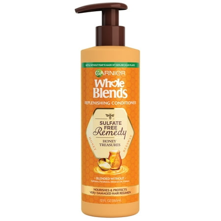 Garnier Whole Blends Sulfate Free Remedy Honey Treasures Conditioner for Dry Hair, 12 fl. oz.