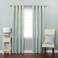 thumbnail image 1 of Quality Home Textured Faux Linen Curtains - Mint - 52" x 84" (Set of 2 Panels), 1 of 3
