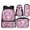 Cherry Blossoms Axolotl, variant on KUIFORTI American Flag Eagle Bookbag with Lunch Box 4 Piece Kids Backpack Set for Teens Elementary Middle School, Boys Girls School Bag with Pencil Pouch School Essentials Gifts