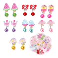thumbnail image 2 of SAILING 7 pares de pendientes con Clip, pendientes para niñas, conjunto de pendientes de princesa para niños, regalo de cumpleaños, recuerdos de fiesta, accesorios de joyería, 2 of 5