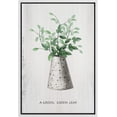 thumbnail image 1 of IDEA4WALL Framed Canvas Art Wall Decor Tropical Leaves in Ceramic Vase Botanical Plants Illustrations Modern Art Decorative Elements Relax/Calm for Dorm Home Office - 24"x36", 1 of 4
