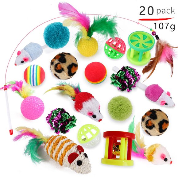 Labymos Animaux Jouets Forme de Souris Boules Formes Chaton Amour Animaux Jouets Chat Canal Drôle