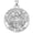 White Gold, variant on PicturesOnGold.com Saint Bernadine of Siena Religious Medal Female Adult - 1/2 x 2/3 inch Size of Dime, Sterling Silver