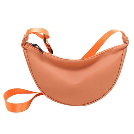 Ladies Simple Nylon Crossbody Bag Lightweight Small Satchel Bag Single Shoulder Canvas Bag
