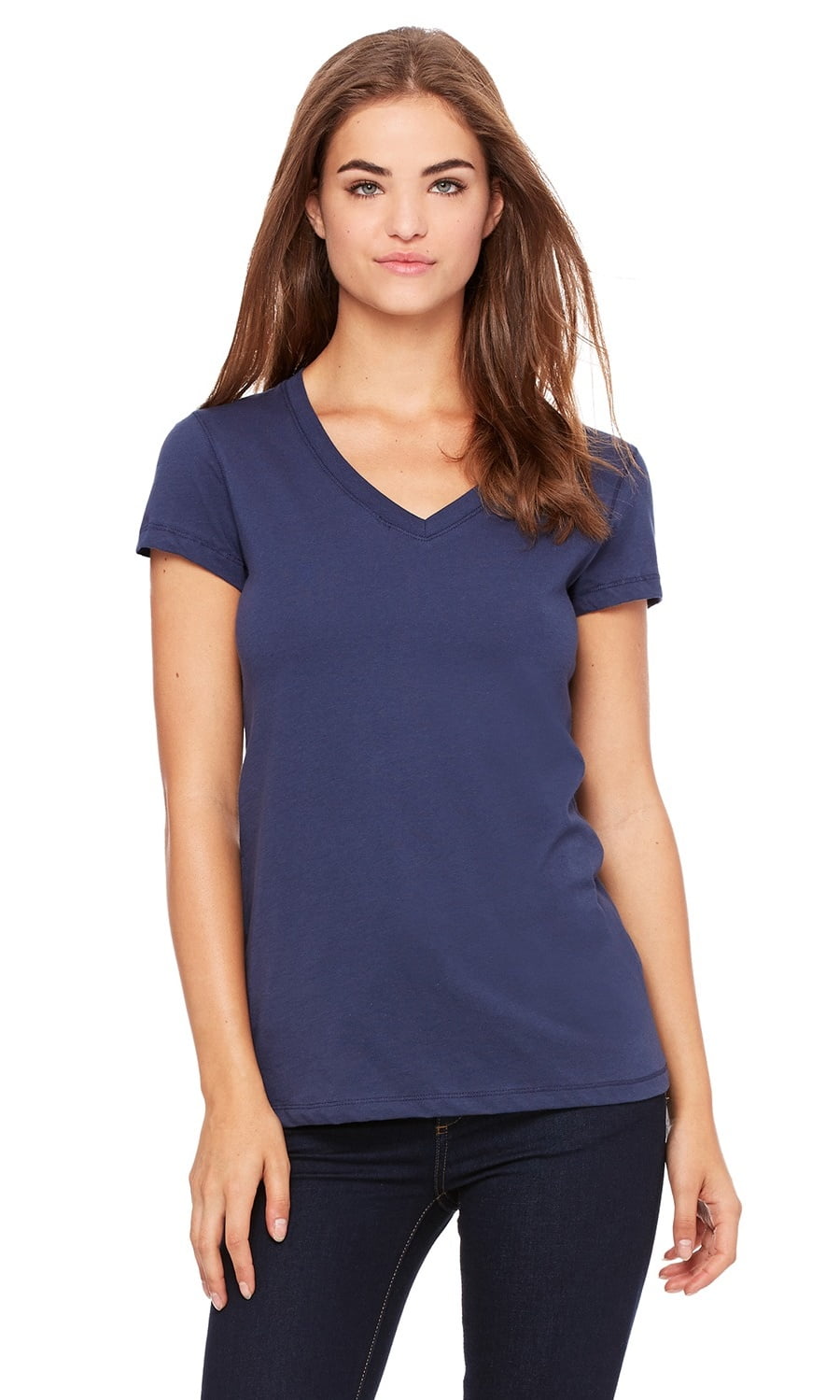 BELLA+CANVAS - The Bella + Canvas Ladies Jersey Short Sleeve V-Neck T ...