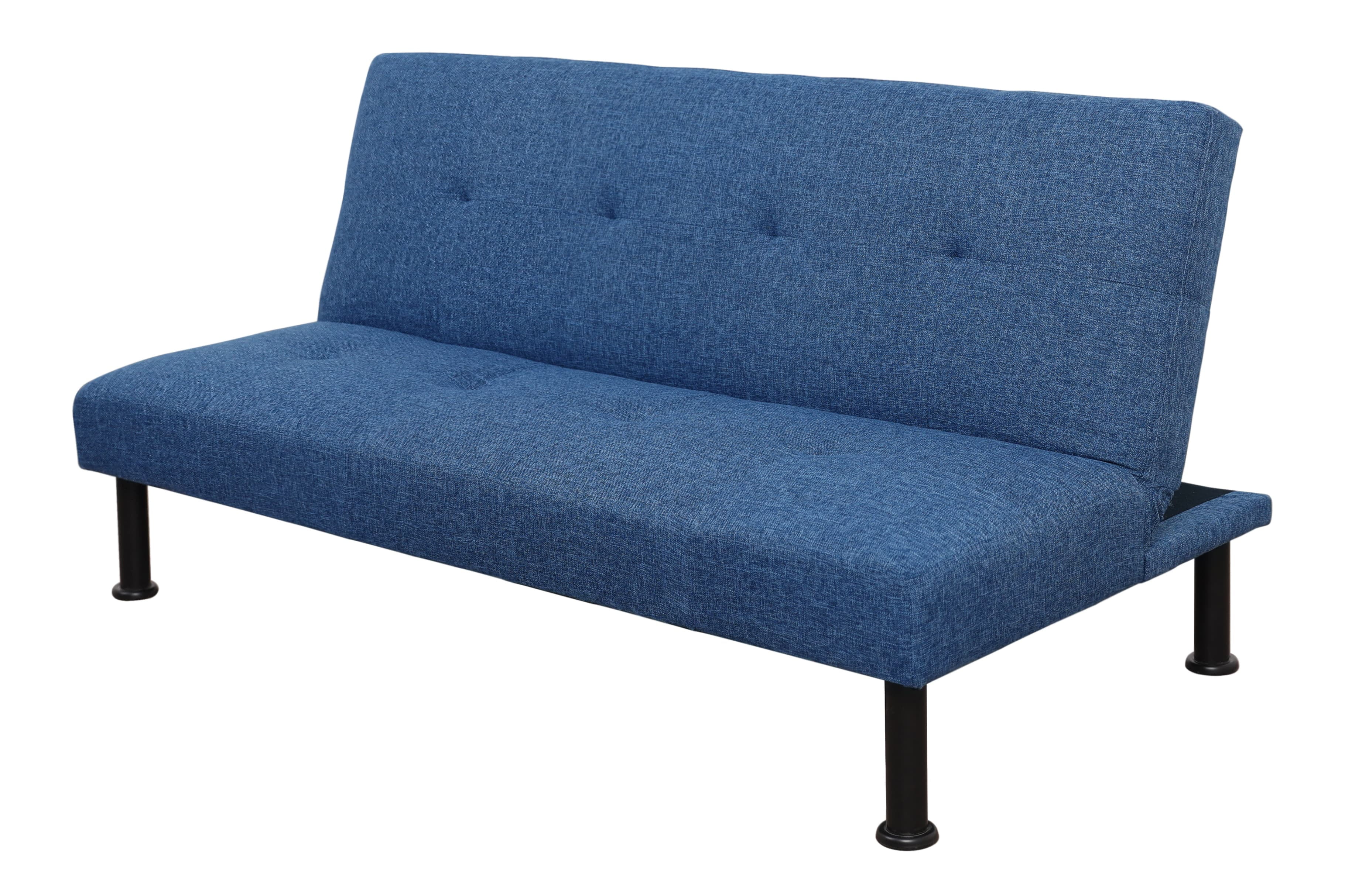 Convertible Grey Linen Sofabed for Living Room - Space - Saving Multifunctional Furniture