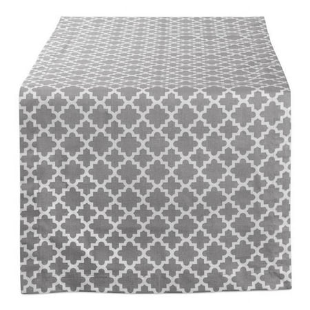 

Design Imports 14 x 72 in. Gray Lattice Table Runner