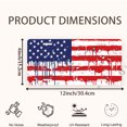 thumbnail image 2 of Dripping American Flag Funny Personalized License Plate Rust-proof Stainless Steel Metal License Plate Suitable For Men And Women 12.2" x 6.2", 2 of 7