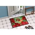 thumbnail image 4 of Carolines Treasures CK1300JMAT Dachshund Poinsettas Door Mat Indoor Rug or Outdoor Welcome Mat 24x36 Doormat  36"L x, 4 of 4