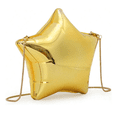 thumbnail image 2 of Bolsos De Cadena Metalizado Con Estrella De Cinco Puntas Xtellar Dorado, 2 of 3
