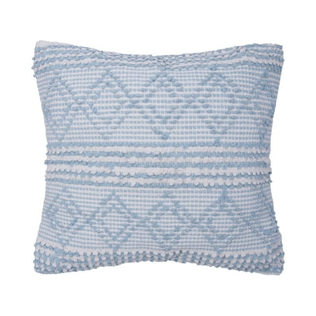 UPC: 0008246762218 | Trinity Sky Geometric Throw Pillow 18  X 18  Decor Decoration Throw And Accent Woven Throw Pillow For Bedding Sofa Or Couch