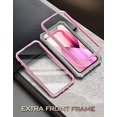 thumbnail image 2 of Poetic Étui Série Révolution pour iPhone 13 Mini 5.4 Pouces (Sortie 2021), Étui de Protection Robuste à Double Couche Antichoc avec Support et Protecteur d'Écran Intégré, Rose Clair, 2 of 6