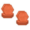 thumbnail image 2 of Paquete de 12 Paneles Acústicos Hexagonales, Acolchado A Prueba de Sonido, Paneles de Sonido de Borde Biselado, 2 of 5