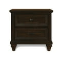thumbnail image 2 of New Classic Furniture Sevilla 2-Drawer Wood Nightstand in Walnut, 2 of 9