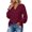 Wine, variant on Hurxie Blouses for Women Dressy Casual Flowy Boho Tops V Neck Long Sleeve Shirts Spring Outfits Purple,2XL