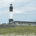thumbnail image 2 of Ilosky, Pam 26x26 White Modern Wood Framed Museum Art Print Titled - Tybee Lighthouse I, 2 of 4